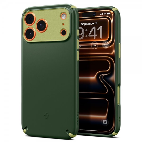 Spigen iPhone 17 Pro Skal Nano Pop Hybrid MagFit Avo Green