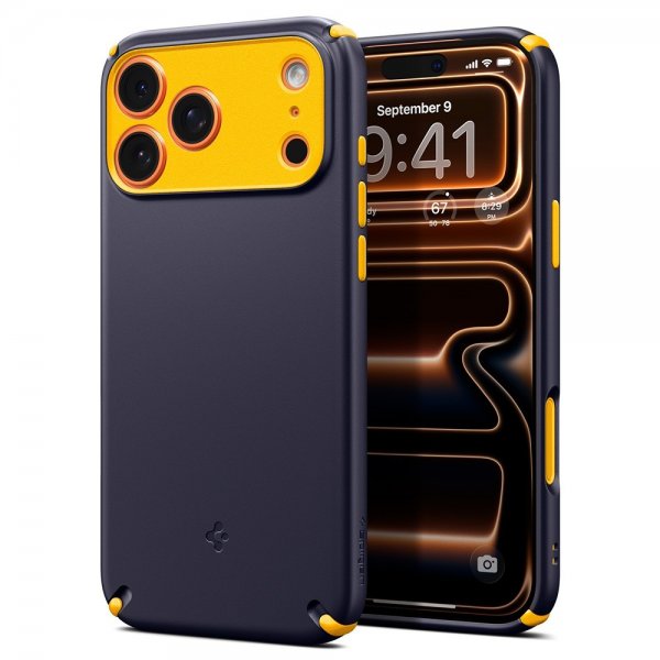 Spigen iPhone 17 Pro Skal Nano Pop Hybrid MagFit Blueberry Navy