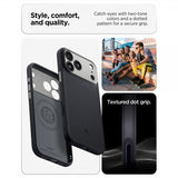Spigen iPhone 17 Pro Skal Nano Pop MagFit Black Sesame