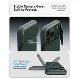Spigen iPhone 17 Pro Skal Optik Armor MagFit Abyss Green