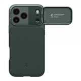Spigen iPhone 17 Pro Skal Optik Armor MagFit Abyss Green