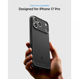Spigen iPhone 17 Pro Skal Rugged Armor MagFit Matte Black