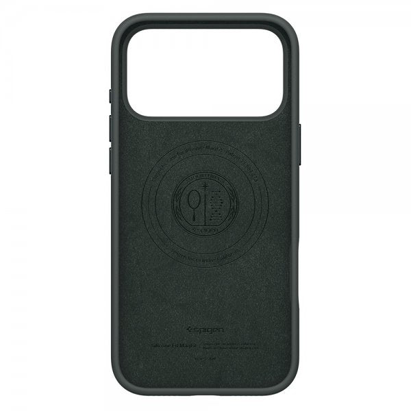 Spigen iPhone 17 Pro Skal Silicone Fit MagFit Abyss Green