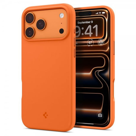 Spigen iPhone 17 Pro Skal Silicone Fit MagFit Cosmic Orange