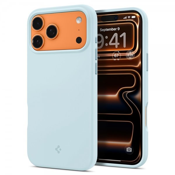 Spigen iPhone 17 Pro Skal Silicone Fit MagFit Mute Blue