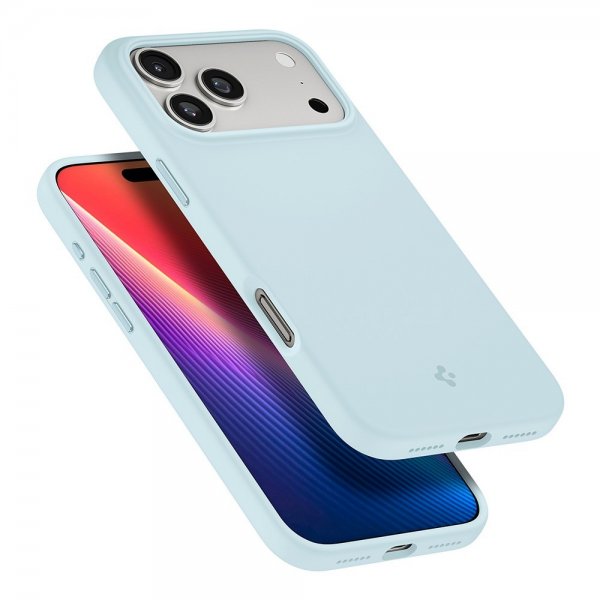 Spigen iPhone 17 Pro Skal Silicone Fit MagFit Mute Blue