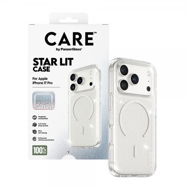 CARE by PanzerGlass iPhone 17 Pro Skal Star Lit MagSafe