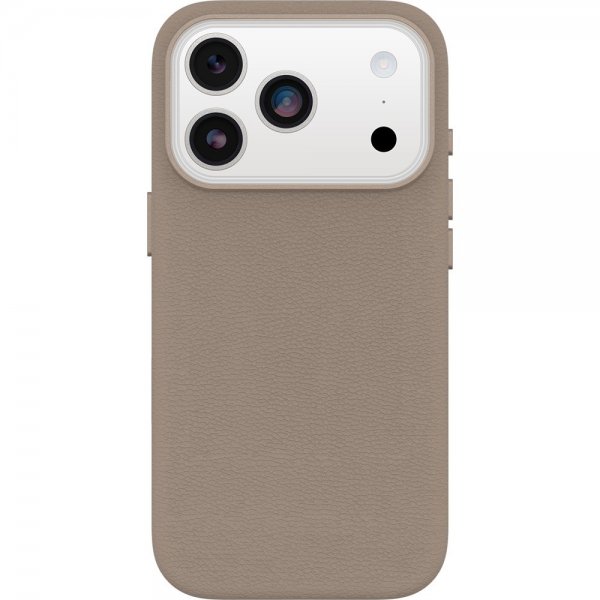 Otterbox iPhone 17 Pro Skal Symmetry Cactus Leather MagSafe Grey Comfort