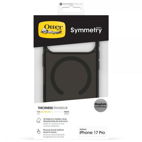 Otterbox iPhone 17 Pro Skal Symmetry Clear MagSafe Black Mist