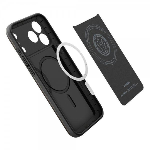 Spigen iPhone 17 Pro Skal Thin Fit MagFit Svart
