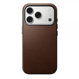 Nomad iPhone 17 Pro Skal Traditional Leather Case Brun