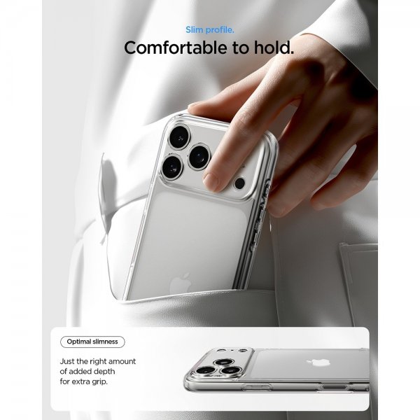 Spigen iPhone 17 Pro Skal Ultra Hybrid Crystal Clear