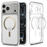 Spigen iPhone 17 Pro Skal Ultra Hybrid MagFit Clear Gold