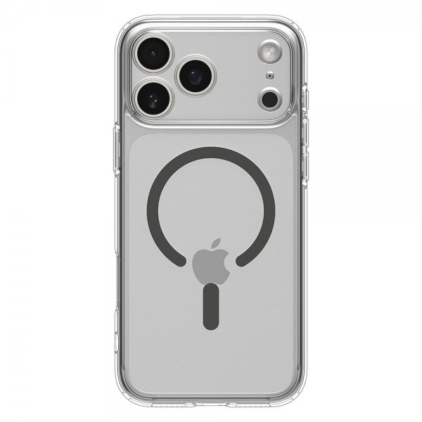 Spigen iPhone 17 Pro Skal Ultra Hybrid MagFit Clear Graphite