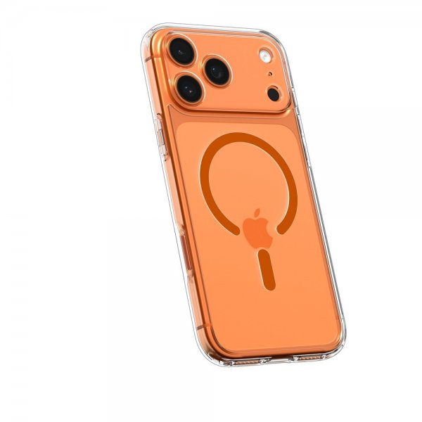 Spigen iPhone 17 Pro Skal Ultra Hybrid MagFit Clear Orange