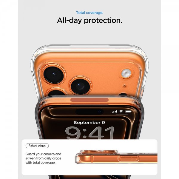 Spigen iPhone 17 Pro Skal Ultra Hybrid MagFit Clear White