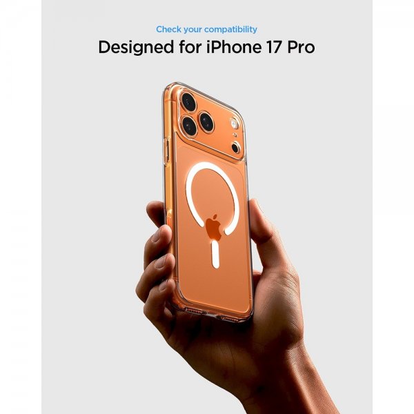 Spigen iPhone 17 Pro Skal Ultra Hybrid MagFit Clear White
