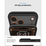 Spigen iPhone 17 Pro Skal Ultra Hybrid MagFit Frost Black Orange
