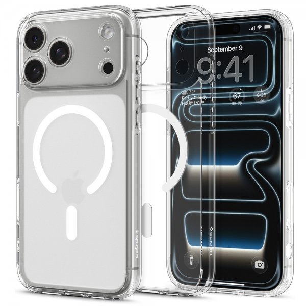 Spigen iPhone 17 Pro Skal Ultra Hybrid MagFit Frost White