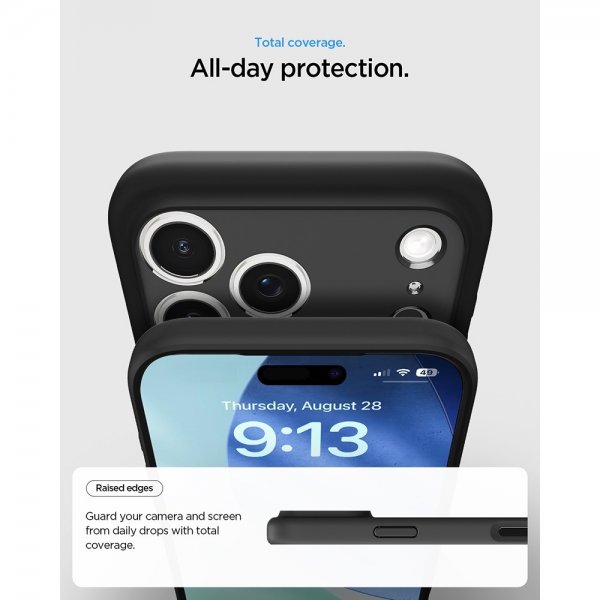Spigen iPhone 17 Pro Skal Ultra Hybrid Matte Black