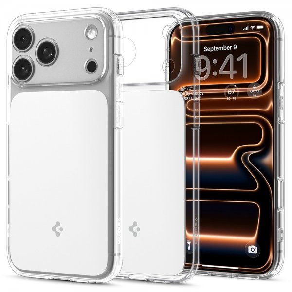 Spigen iPhone 17 Pro Skal Ultra Hybrid T MagFit Glossy White
