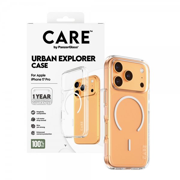 CARE by PanzerGlass iPhone 17 Pro Skal Urban Explorer MagSafe Vit