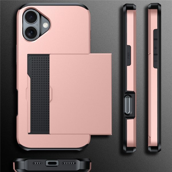iPhone 17 Skal Card Slide Blå