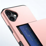 iPhone 17 Skal Card Slide Roseguld