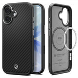 Spigen iPhone 17 Skal Enzo Aramid T MagFit Svart Silver