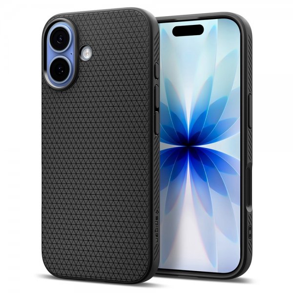 Spigen iPhone 17 Skal Liquid Air Matte Black