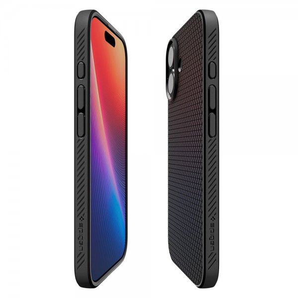 Spigen iPhone 17 Skal Liquid Air Matte Black