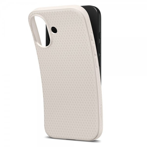 Spigen iPhone 17 Skal Liquid Air Natural Titanium