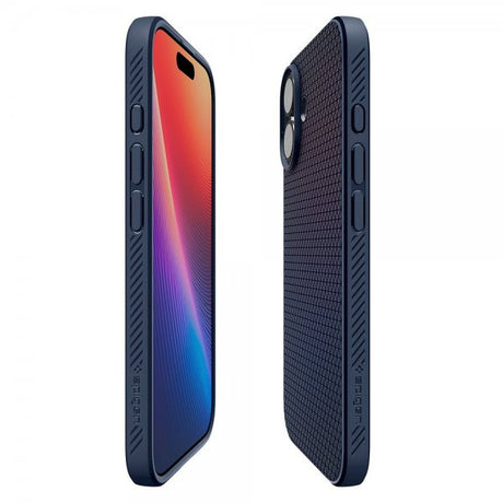 Spigen iPhone 17 Skal Liquid Air Navy Blue