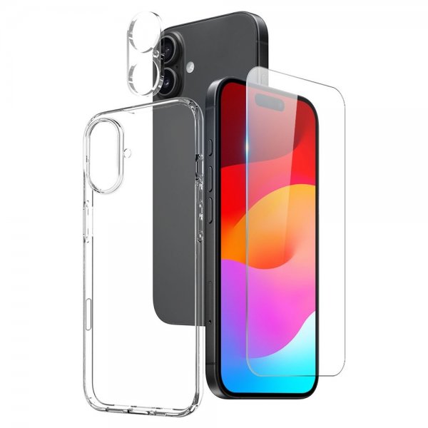Northjo iPhone 17 Skal med Skärmskydd och Kameraskydd 3-i-1