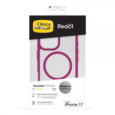 Otterbox iPhone 17 Skal React MagSafe Pink Awakening