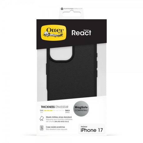 Otterbox iPhone 17 Skal React MagSafe Svart