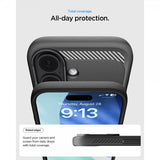 Spigen iPhone 17 Skal Rugged Armor MagFit Matte Black