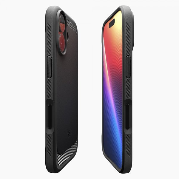Spigen iPhone 17 Skal Rugged Armor MagFit Matte Black