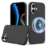 Nordic Covers iPhone 17 Skal Silicone Feather Series MagSafe Raven Black