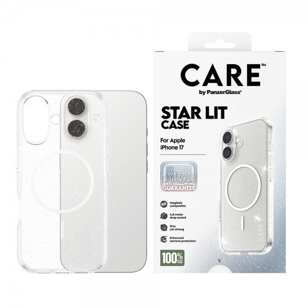 CARE by PanzerGlass iPhone 17 Skal Star Lit MagSafe