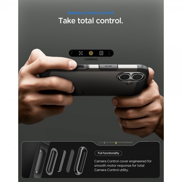 Spigen iPhone 17 Skal Tough Armor T MagFit Gunmetal