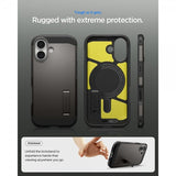 Spigen iPhone 17 Skal Tough Armor T MagFit Gunmetal