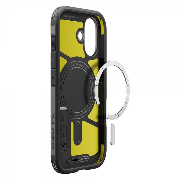 Spigen iPhone 17 Skal Tough Armor T MagFit Gunmetal
