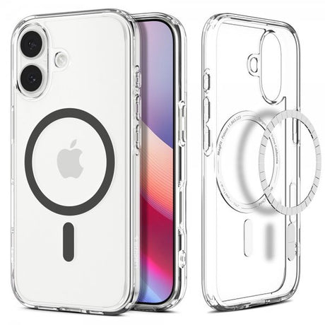 Spigen iPhone 17 Skal Ultra Hybrid MagFit Clear Graphite