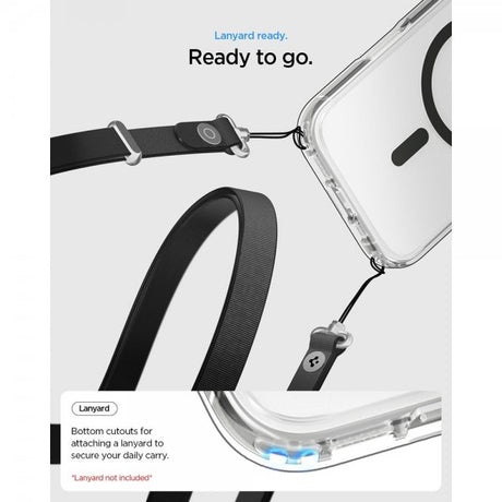 Spigen iPhone 17 Skal Ultra Hybrid MagFit Clear Graphite