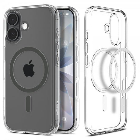 Spigen iPhone 17 Skal Ultra Hybrid MagFit Clear Graphite