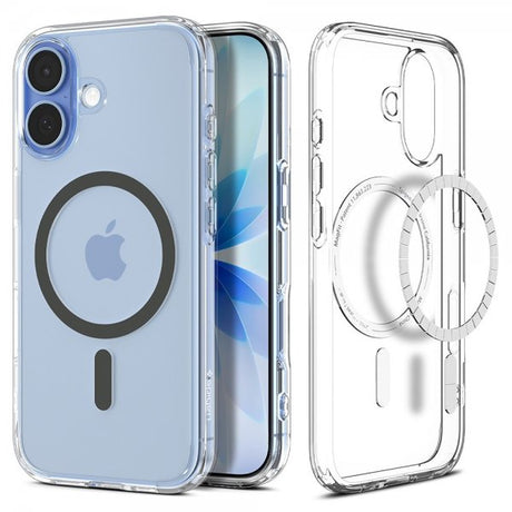 Spigen iPhone 17 Skal Ultra Hybrid MagFit Clear Graphite