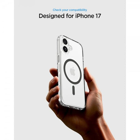 Spigen iPhone 17 Skal Ultra Hybrid MagFit Clear Graphite