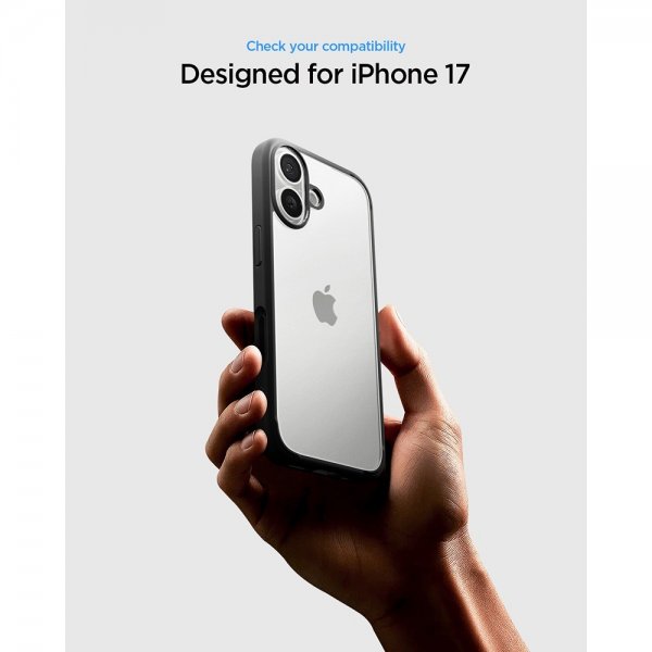 Spigen iPhone 17 Skal Ultra Hybrid Matte Black