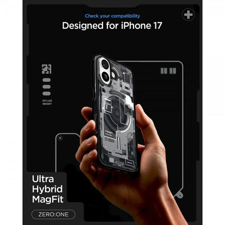 Spigen iPhone 17 Skal Ultra Hybrid Zero One MagFit Svart